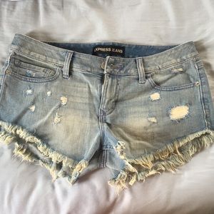 Express jean shorts